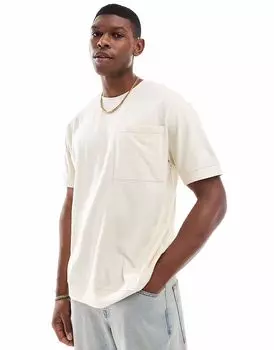 Футболка Another Influence с объемными швами в цвете экрю