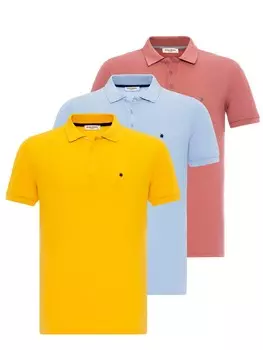 Футболка Anou Anou, синий/желтый/розовый