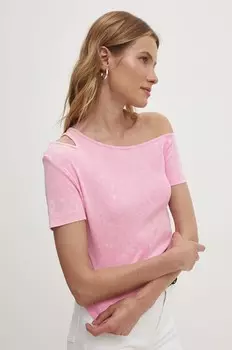 Футболка Answear Lab, розовый
