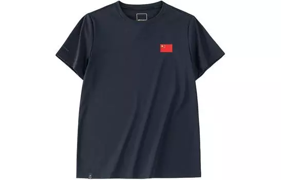 Футболка Anta Drop Shoulder Sleeve T-Shirt женская, Night Sea, черная