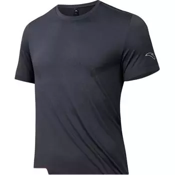 Футболка Anta Running Collection унисекс Dai Mo серая, Indigo Ink Gray