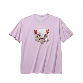 Футболка Anta Sports Life Collection унисекс, фиолетовая ракушка