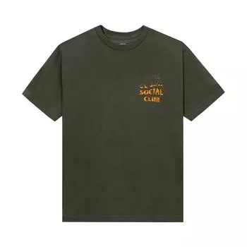 Футболка Anti Social Social Club A Fire Inside Tee, оливковый