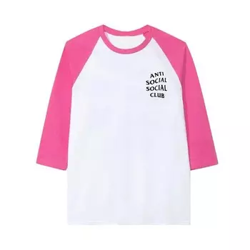Футболка Anti Social Social Club Boring Game Tee Pink/White, розовый