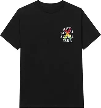 Футболка Anti Social Social Club Cancelled Rainbow Tee 'Black', черный