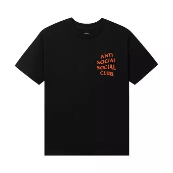 Футболка Anti Social Social Club для Хэллоуина Игры разума, черный/оранжевый