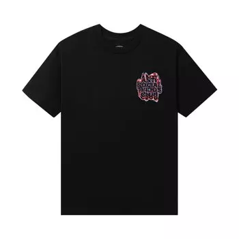 Футболка Anti Social Social Club для разлива нефти, черная