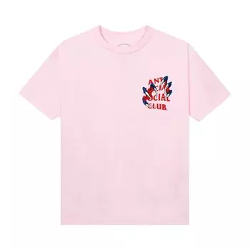 Футболка Anti Social Social Club Double Dragon Tee, розовый