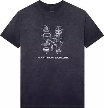 Футболка Anti Social Social Club Dying On the Gram Mineral Wash Tee 'Black', черный