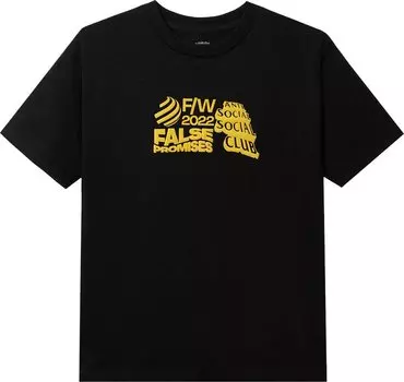 Футболка Anti Social Social Club False Promises Tee 'Black', черный