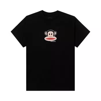 Футболка Anti Social Social Club Kids x Paul Frank с логотипом, черная