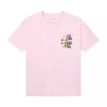 Футболка Anti Social Social Club Madness, розовая