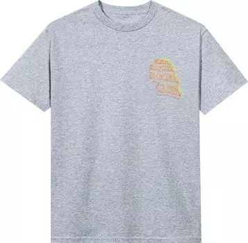 Футболка Anti Social Social Club Neon Lights And A Lot Of Rain Tee 'Heather Grey', серый