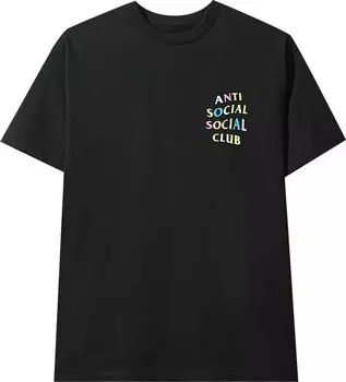 Футболка Anti Social Social Club Rainbow Tee 'Black', черный