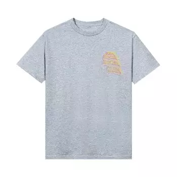 Футболка Anti Social Social Club с неоновым светом и дождем Серая