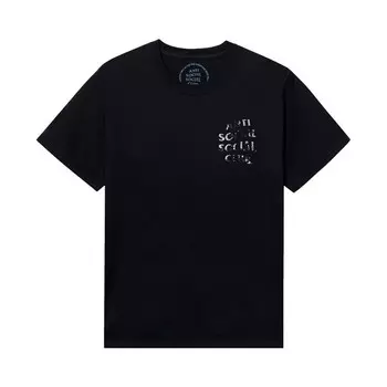 Футболка Anti Social Social Club Thrashed Logo Flip Tee, черный