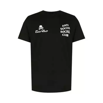 Футболка Anti Social Social Club Turbo Logo Short-Sleeve 'Black', черный