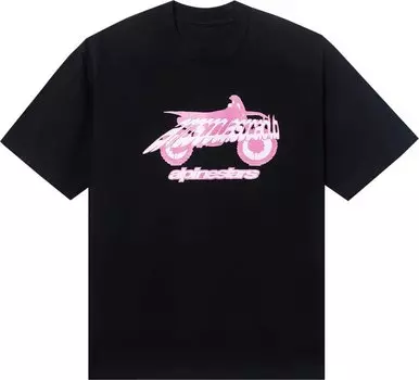 Футболка Anti Social Social Club x Alpine Stars Moto Tee 'Black', черный