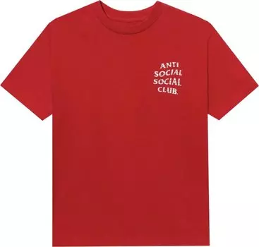 Футболка Anti Social Social Club x Case Study Flag Tee 'Red', красный