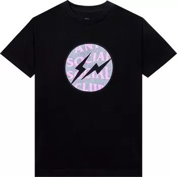 Футболка Anti Social Social Club x Fragment Called Interference Tee 'Black', черный