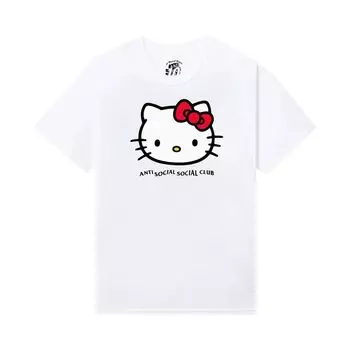 Футболка Anti Social Social Club x Hello Kitty Weird Tee 'White', белый