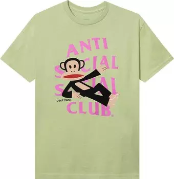 Футболка Anti Social Social Club x Paul Frank Laying Tee 'Pistachio', зеленый