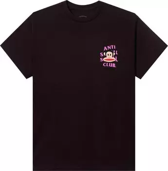 Футболка Anti Social Social Club x Paul Frank Lounge Tee 'Dark Chocolate', коричневый