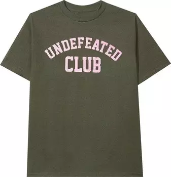 Футболка Anti Social Social Club x Undefeated Club Tee 'Army', зеленый