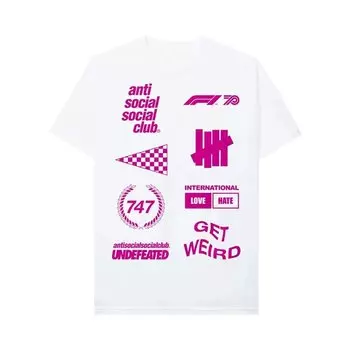 Футболка Anti Social Social Club x UNDFTD x F1 Белая