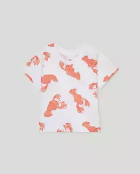 Футболка AOP с короткими рукавами для мальчика Baby El Corte Ingls, белый