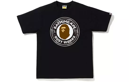 Футболка Ape Head Series для мужчин A Bathing Ape, белый/синий