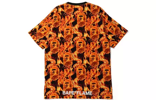 Футболка Ape Head Series для мужчин A Bathing Ape, оранжевый