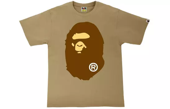 Футболка Ape Head Series для мужчин A Bathing Ape, цвет Coffee