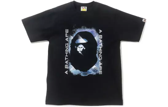 Футболка Ape Head Series для мужчин, черная A Bathing Ape, черный