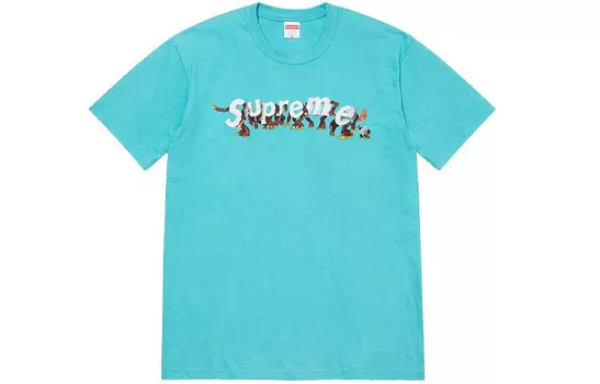Футболка Apes синяя Supreme, зеленый