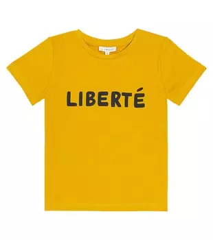 Футболка apia из хлопкового джерси с принтом Liewood, желтый