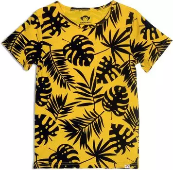 Футболка Appaman Tropic Palms Short Sleeve Tee, золотой