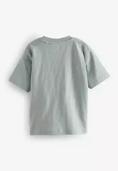 Футболка APPLIQU CHARACTER SHORT SLEEVE, REGULAR FIT Next, синий