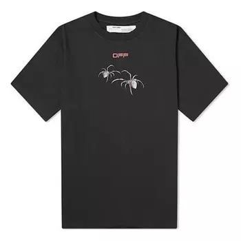 Футболка arachno arrow short-sleeve t-shirt 'black/bordeau' Off-White, черный