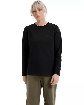 Футболка Arc'teryx Kragg Cotton Bird Crew Long Sleeve, черный