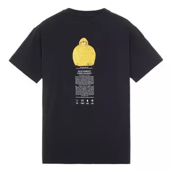 Футболка "archivio" logo t-shirt 'black' Stone Island, черный