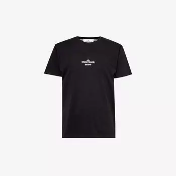 Футболка Archivo из хлопкового джерси с графическим принтом Stone Island, черный