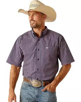 Футболка Ariat Pro Series Dustin Classic Fit Shirt, цвет Medieval Blue