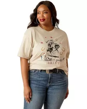 Футболка Ariat Thrills N Spills, цвет Oatmeal Heather