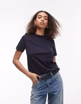 Футболка ARKET темно-синего цвета