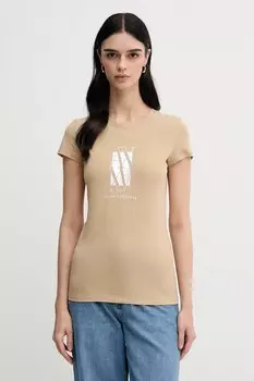 Футболка Armani Exchange, бежевый