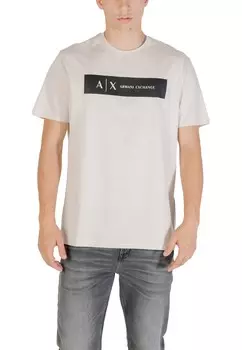 Футболка Armani Exchange, бежевый