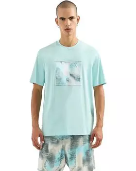 Футболка Armani Exchange Camo Jaccard Graphic Short Sleeve, цвет Plume
