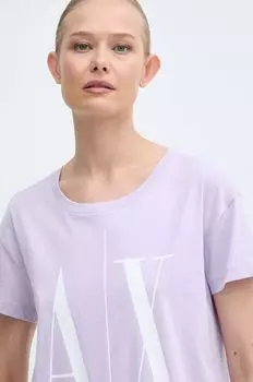 Футболка Armani Exchange, фиолетовый