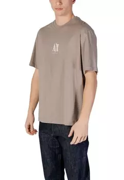Футболка Armani Exchange, коричневый